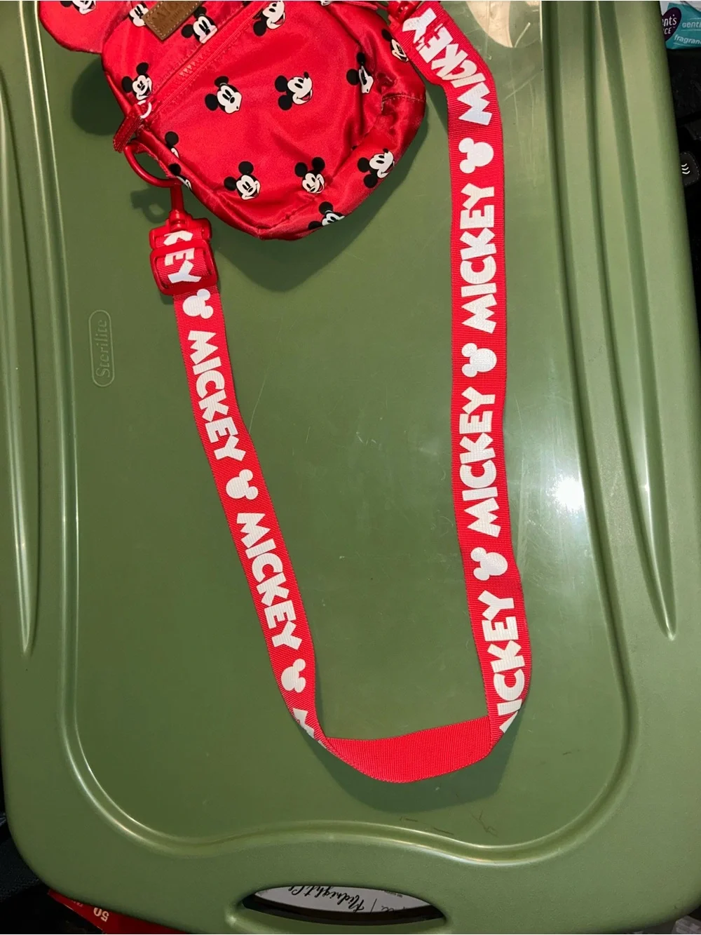 Disney Red Mickey Mouse Kids Crossbody Bag with Ear Details
